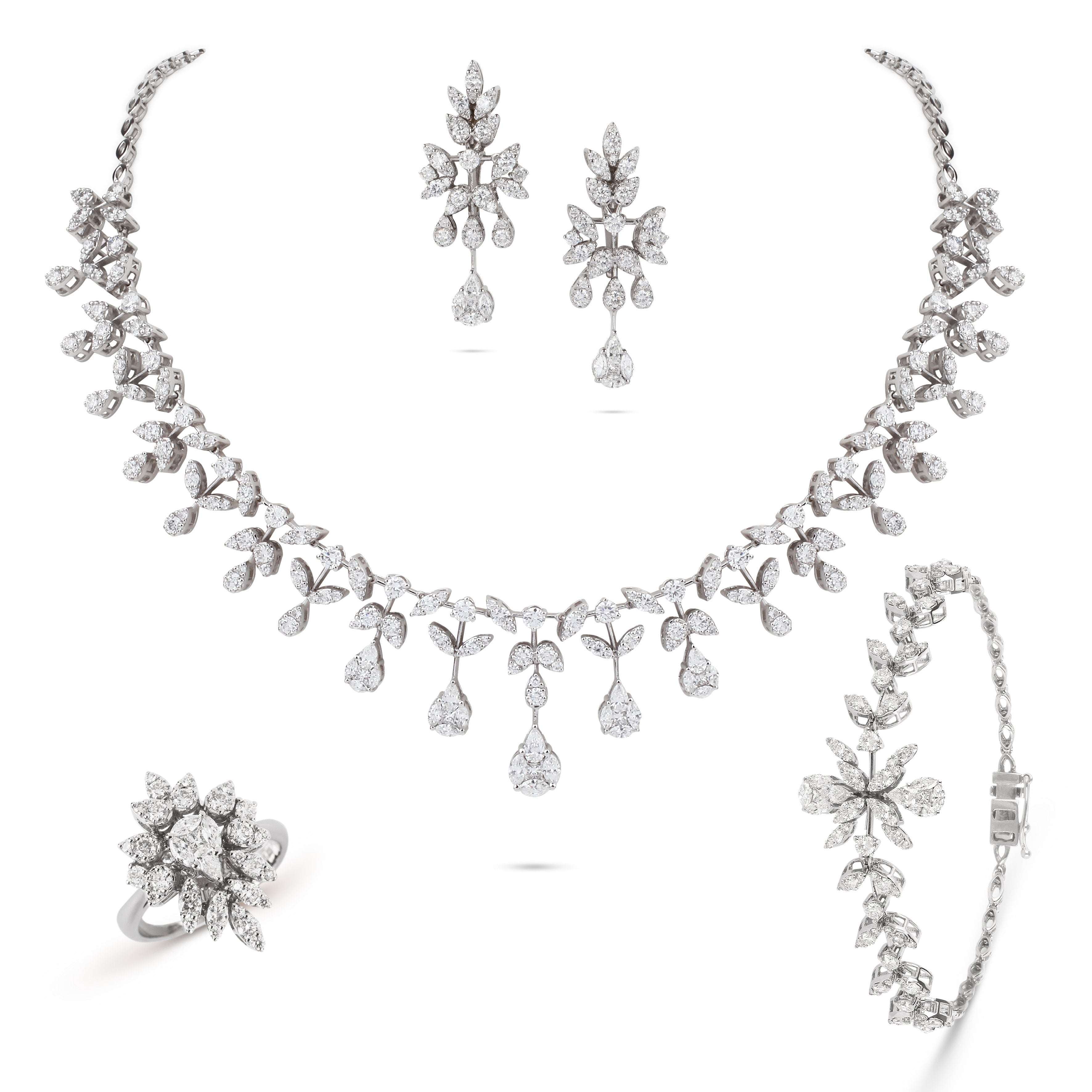 Diamond Ring Necklace Set – sulliejewels